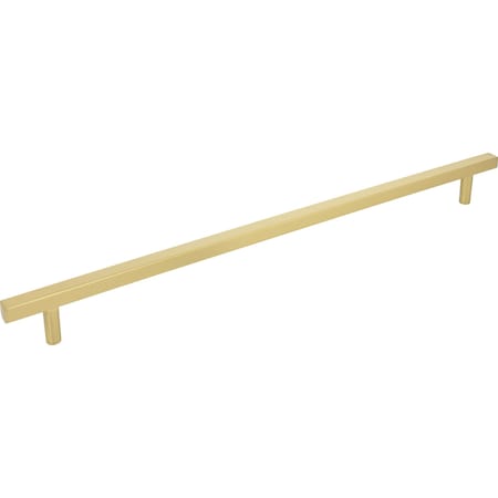 Jeffrey Alexander 18" Center-to-Center Brushed Gold Square Dominique Appliance Handle 845-18BG